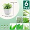 Set of 6 Mini Artificial Succulent Plants in Pots – Small Fake Potted Succulents for Home, Office Desk, Bedroom, Bathroom, Shelf & Windowsill Decor